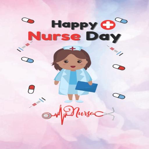Happy nurses day icon