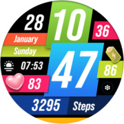 Colorful – Fitness Art – RE38 Apk by RECREATIVE Watch Faces