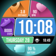 Colorful Tiles 2 – Watch face Apk by SP Watches