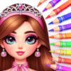 Princess Girl Coloring Games icon