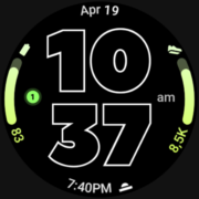 Outlined Watch Face Apk by amoledwatchfaces™