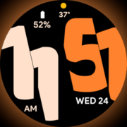 Half Numbers – Watch face Apk by SP Watches
