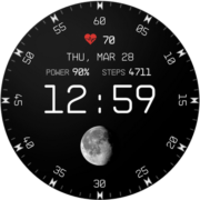 Minimal Watch Face Moon Space Apk by Messa Watch