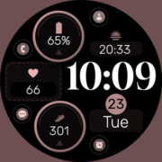 Minimal Rose Gold 5 Watch Face Apk by Monkey’s Dream