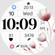 Simple Floral 2 Watch Face Apk by Monkey’s Dream