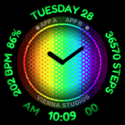 LOVE COLORS Watch Face VS159 Apk by Active VIENNA STUDIOS Digital Analog Watch Faces
