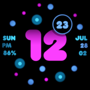 DOTS SPACE Watch Face VS149 Apk by Active VIENNA STUDIOS Digital Analog Watch Faces