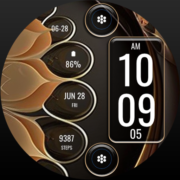 FLW074 Summer Leaves Apk by MJ Watchfaces