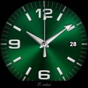 Green Classic FC Watch Face Apk by FCreative