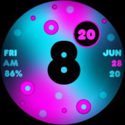 UP IN SPACE Watch Face VS222 Apk by Active VIENNA STUDIOS Digital Analog Watch Faces